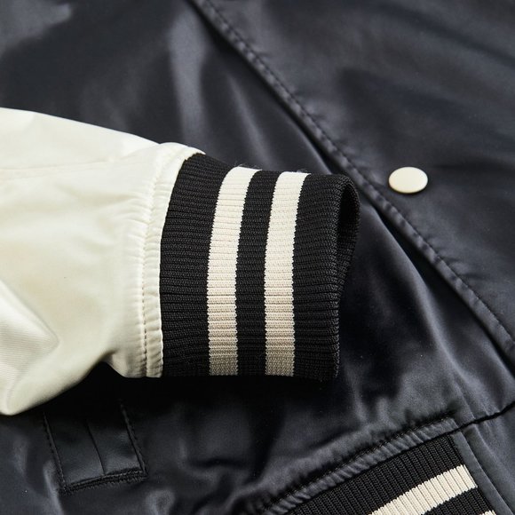 Satin Baseball Jacket - Picture 3 of 4